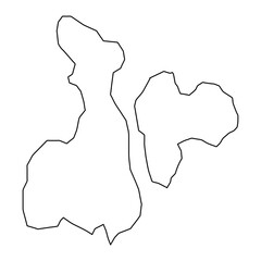 Frederikssund Municipality map, administrative division of Denmark. Vector illustration.