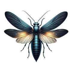 Isolated  Insect on a Clear PNG Canvas, Generative AI