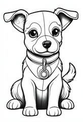 Coloring Fun with Cute Dogs: Enjoyable Activity for All Ages
