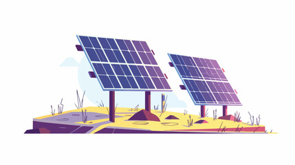 Solar panels icon vector illustration symbol design