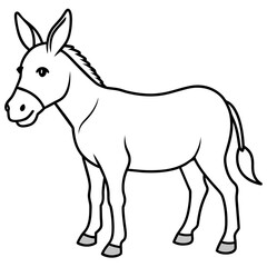 donkey vector illustration mascot,donkey silhouette,vector,icon,svg,characters,Holiday t shirt,black donkey cartoon drawn trendy logo Vector illustration,donkey cartoon on a white background,eps,png,l