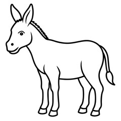 donkey vector illustration mascot,donkey silhouette,vector,icon,svg,characters,Holiday t shirt,black donkey cartoon drawn trendy logo Vector illustration,donkey cartoon on a white background,eps,png,l