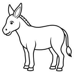 donkey vector illustration mascot,donkey silhouette,vector,icon,svg,characters,Holiday t shirt,black donkey cartoon drawn trendy logo Vector illustration,donkey cartoon on a white background,eps,png,l