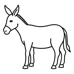 donkey vector illustration mascot,donkey silhouette,vector,icon,svg,characters,Holiday t shirt,black donkey cartoon drawn trendy logo Vector illustration,donkey cartoon on a white background,eps,png,l