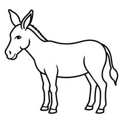 donkey vector illustration mascot,donkey silhouette,vector,icon,svg,characters,Holiday t shirt,black donkey cartoon drawn trendy logo Vector illustration,donkey cartoon on a white background,eps,png,l