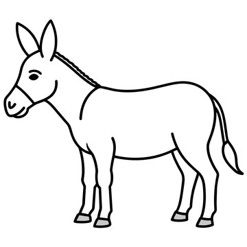 donkey vector illustration mascot,donkey silhouette,vector,icon,svg,characters,Holiday t shirt,black donkey cartoon drawn trendy logo Vector illustration,donkey cartoon on a white background,eps,png,l