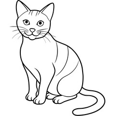 cat vector illustration mascot,cat silhouette,vector,icon,svg,characters,Holiday t shirt,black cat cartoon drawn trendy logo Vector illustration,donkey cat on a white background,eps,png,line art