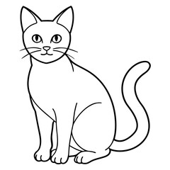 cat vector illustration mascot,cat silhouette,vector,icon,svg,characters,Holiday t shirt,black cat cartoon drawn trendy logo Vector illustration,donkey cat on a white background,eps,png,line art