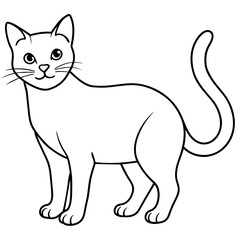 cat vector illustration mascot,cat silhouette,vector,icon,svg,characters,Holiday t shirt,black cat cartoon drawn trendy logo Vector illustration,donkey cat on a white background,eps,png,line art