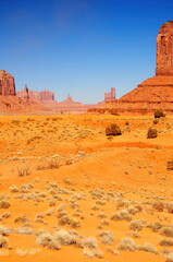 Desolate and Barren Monument Valley Arizona USA Navajo Nation - 784507905