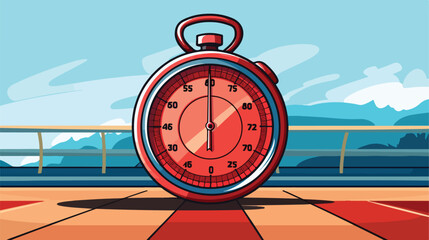 Sport chronometer timer icon vector illustration gr - obrazy, fototapety, plakaty