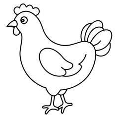 hen and chicken vector illustration mascot,hen silhouette,vector,icon,svg,characters,Holiday t shirt,black chicken cartoon drawn trendy logo Vector illustration,chicken on a white background,eps,png,l
