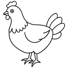 hen and chicken vector illustration mascot,hen silhouette,vector,icon,svg,characters,Holiday t shirt,black chicken cartoon drawn trendy logo Vector illustration,chicken on a white background,eps,png,l