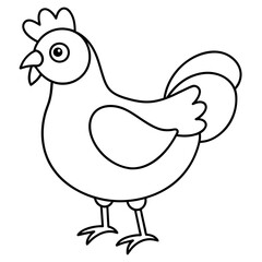 hen and chicken vector illustration mascot,hen silhouette,vector,icon,svg,characters,Holiday t shirt,black chicken cartoon drawn trendy logo Vector illustration,chicken on a white background,eps,png,l