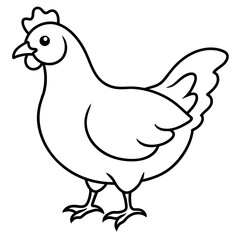 hen and chicken vector illustration mascot,hen silhouette,vector,icon,svg,characters,Holiday t shirt,black chicken cartoon drawn trendy logo Vector illustration,chicken on a white background,eps,png,l
