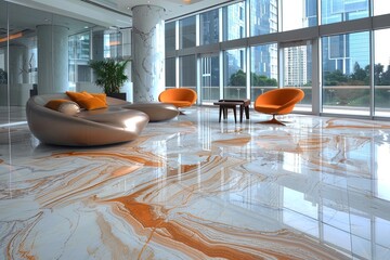 marble tiles with polished finishes and intricate veining, perfect for adding a touch of luxury and sophistication to floors, walls, and backsplashes in residential - 784509547