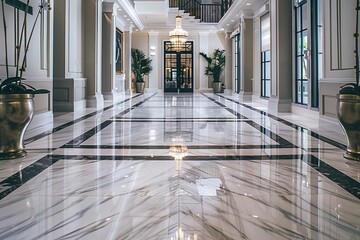 marble tiles with polished finishes and intricate veining, perfect for adding a touch of luxury and sophistication to floors, walls, and backsplashes in residential - 784509555
