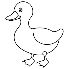 duck vector illustration mascot,duck silhouette,vector,icon,svg,characters,Holiday t shirt,black duck cartoon drawn trendy logo Vector illustration,duck on a white background,eps,png,line art
