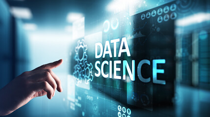 Data science and deep learning. Artificial intelligence, Analysis. Internet and modern technology concept.