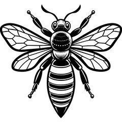 bee and flower vector illustration mascot,Honnybee silhouette,vector,icon,svg,characters,Holiday t shirt,black bee cartoon drawn trendy logo Vector illustration,bee on a white background,eps,png,line 