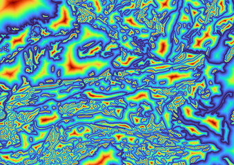 Fototapeta premium Background Abstract art Vibrant Color Gradient with blue yellow red