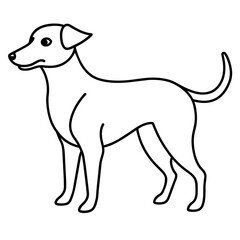 Dog vector illustration mascot,Dog silhouette,vector,icon,svg,characters,Holiday t shirt,black Dog cartoon drawn trendy logo Vector illustration,Dog on a white background,eps,png,line art