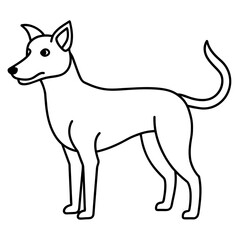 Dog vector illustration mascot,Dog silhouette,vector,icon,svg,characters,Holiday t shirt,black Dog cartoon drawn trendy logo Vector illustration,Dog on a white background,eps,png,line art