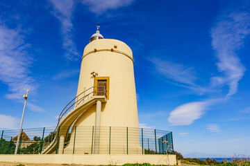 Carbonera lighthouse, Punta Mala, La Alcaidesa, Spain. - 784515583