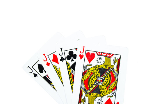 Set of jack cards on transparent background - playing cards