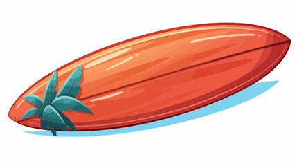 Surfboard icon. Cartoon illustration of surfboard v
