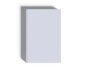 Hardcover book white color 3D render