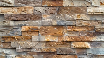 Textured Stone Wall Cladding Close-Up