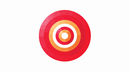 Target icon vector illustration symbol design 2d flat