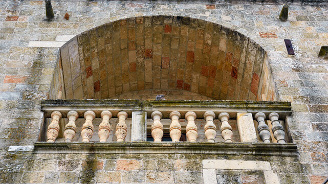 risolo palace  began construction in 1500 specchia puglia italy