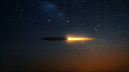 Ballistic Cruise Missile Night Flight