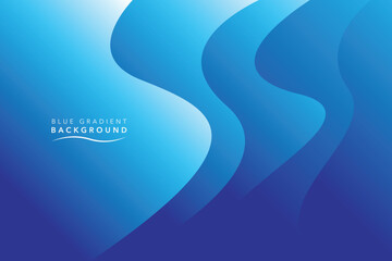 blue wave gradient abstract background