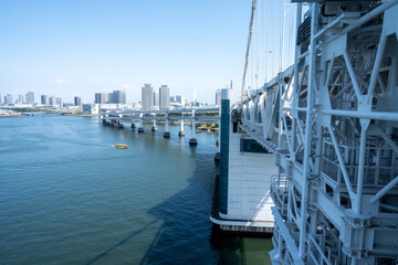 レインボーブリッジとお台場の風景