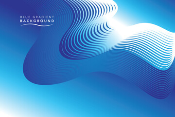 blue wave gradient abstract background