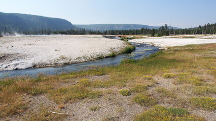 大自然を流れる川