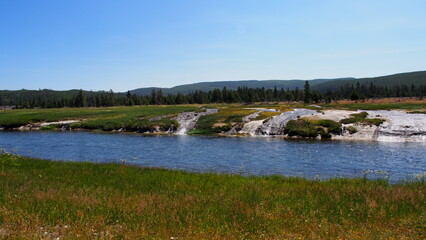 Obraz premium 大自然の川