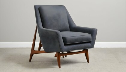 A Mid Century Modern Lounge Chair With A Sculptura