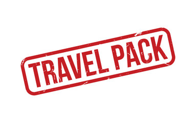 Travel Pack Stamp. Travel Pack Rubber grunge Stamp Seal