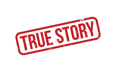 True Story Stamp. True Story Rubber grunge Stamp Seal