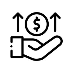 investment line icon