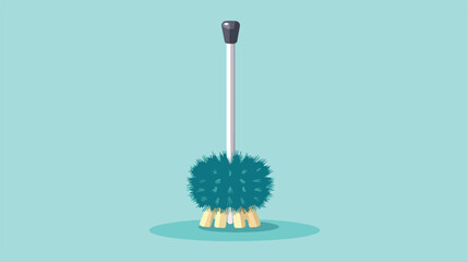 Toilet brush icon vector illustration symbol design