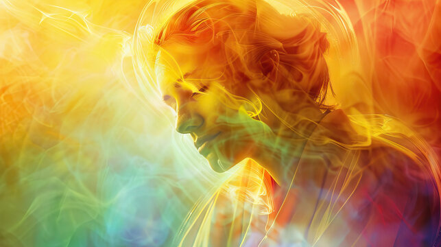 Graceful Reverence: Person in Adoration, Embracing the Presence of God