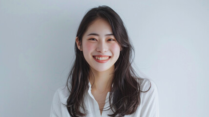 Fototapeta premium 若い日本人の女性ポートレイト Young Japanese woman's portrait [Generative AI] 