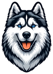 Siberian Husky Animal Pet Sticker © Matt