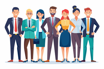 Obraz premium business people on white background