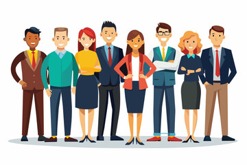 Obraz premium business people on white background